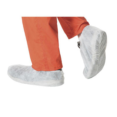 Pioneer V7012250-O/S Polypropylene Disposable Shoe Covers - White - 50 pr  - O/S