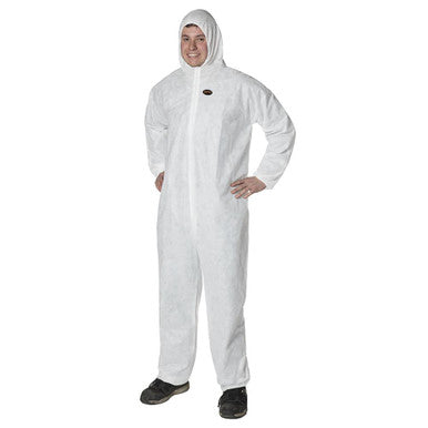 Pioneer V7014550-2XL SMS Disposable Coveralls - Zipper Closure - 50/CS - White - 2XL