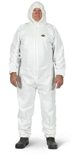 Pioneer _NOT_FOUND Microporous Disposable Coveralls - Zipper Closure - 50/CS - White