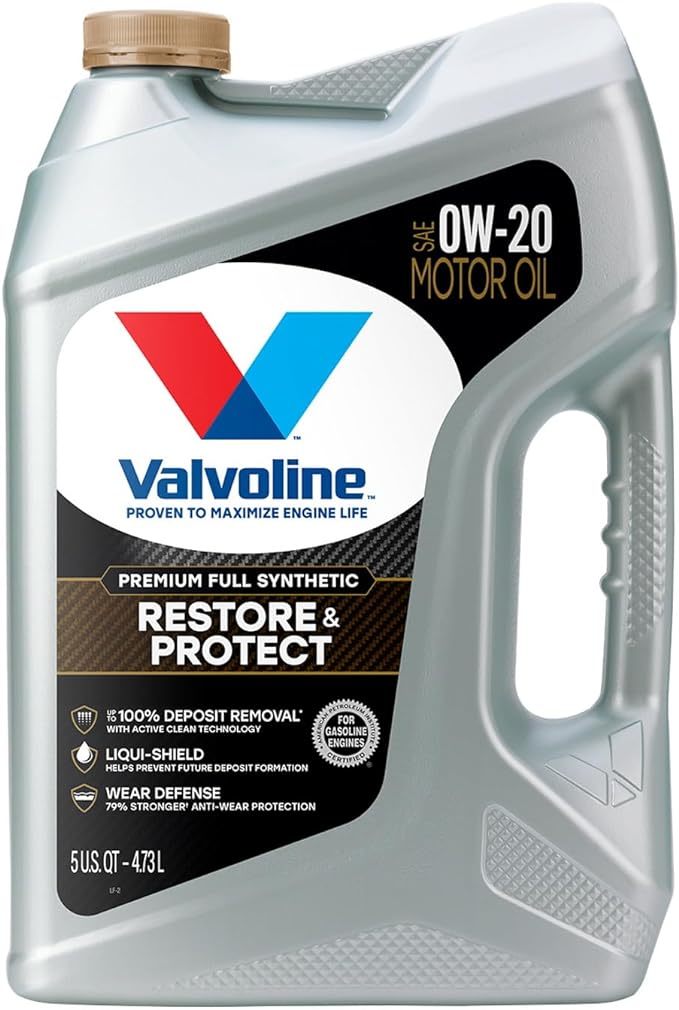 VALVOLINE 904566 5w30 Motor Oil Restore & Protect 5 Quart Bottle