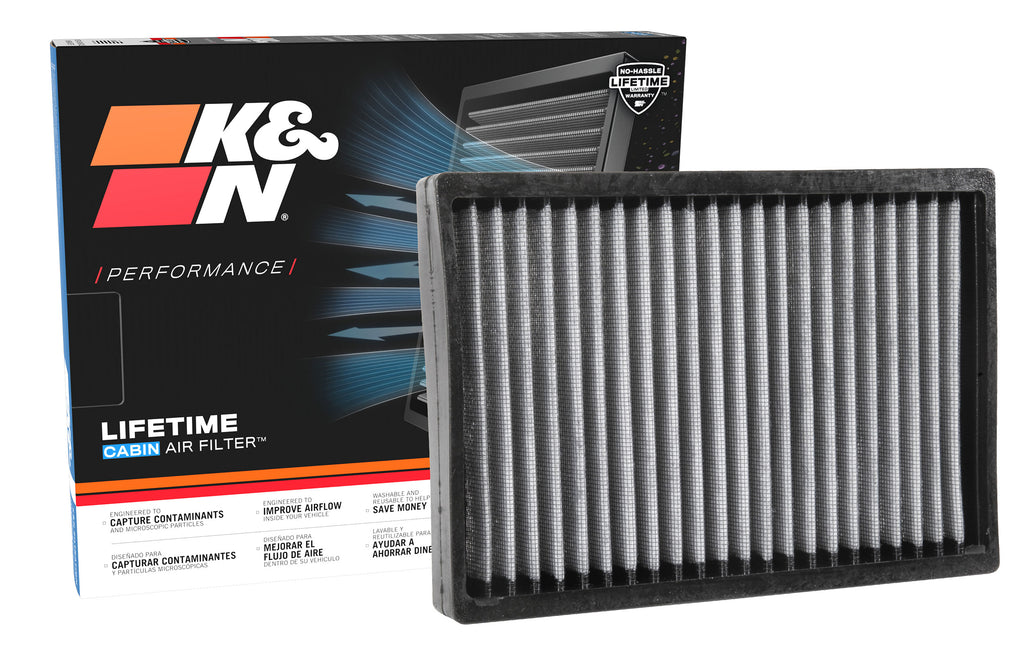 K&N VF1014 Cabin Air Filter for Select Alfa Romeo Tonale, Fiat 500L, Fiat 500X, Jeep Compass, Jeep Renegade