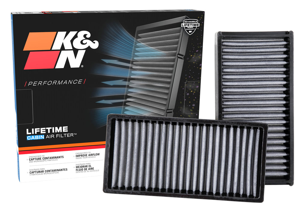 K&N VF2022 Cabin Air Filter for Select Acura EL, Acura Legend, Acura RSX, Honda CR-V, Honda Civic, Honda Element
