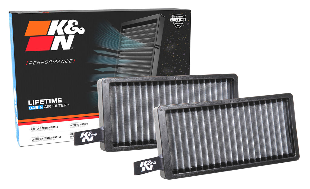 K&N VF2060 Cabin Air Filter for Select BMW 118i, BMW 120i, BMW 128ti, BMW 220i, BMW 220i Gran Coupe, BMW M135i, BMW X1, BMW X2, BMW i3, BMW i3s, Mini Cooper, Mini Cooper Clubman, Mini Cooper Countryman