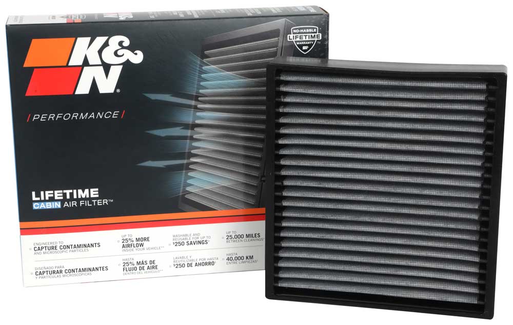 K&N VF2076 Cabin Air Filter for Select INFINITI QX50, INFINITI QX55, INFINITI QX60, INFINITI QX80, Nissan ARIYA, Nissan Altima, Nissan Armada, Nissan Pathfinder, Nissan Rogue, Nissan Sentra, Nissan X-Trail, Renault Arkana, Renault Captur, Renault Clio,