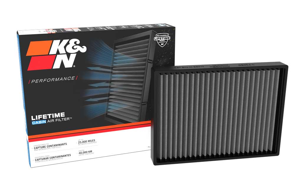 K&N VF2080 Cabin Air Filter for Select Lexus GX550, Lexus LS500, Lexus LS500h, Lexus LX600, Lexus LX700h, Toyota 4Runner, Toyota Land Cruiser, Toyota Mirai, Toyota Sequoia, Toyota Tacoma, Toyota Tundra