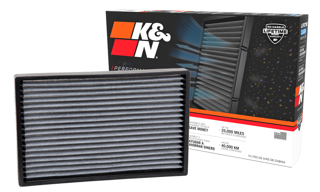 K&N VF3000 Cabin Air Filter for Select Buick Allure, Buick Century, Buick LaCrosse, Buick Regal, Chevrolet Impala, Chevrolet Monte Carlo, Oldsmobile Intrigue, Peugeot 308, Peugeot RCZ, Pontiac Grand Prix