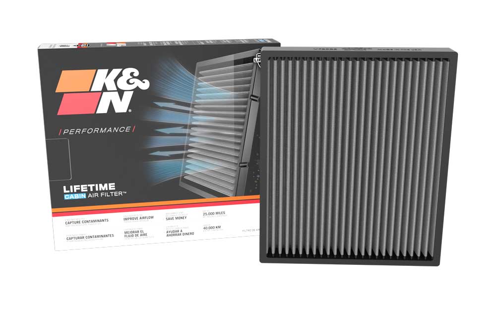 K&N VF3025 Cabin Air Filter for Select Polestar Polestar 2, Polestar Polestar 4, Volvo C40, Volvo C40 Recharge, Volvo EX30, Volvo EX40, Volvo XC40, Volvo XC40 Recharge