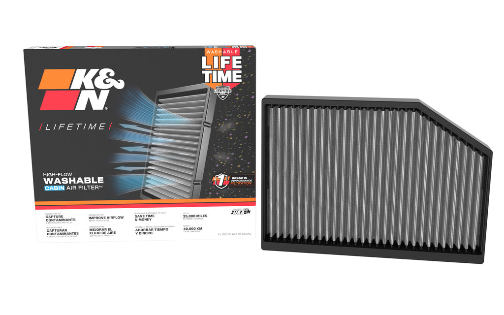 K&N VF3026 Cabin Air Filter for Select BMW 220i, BMW 230i, BMW 230i xDrive, BMW 330e, BMW 330e xDrive, BMW 330i, BMW 330i xDrive, BMW 430i, BMW 430i Gran Coupe, BMW 430i xDrive, BMW 430i xDrive Gran Coupe, BMW M2, BMW M240i, BMW M240i xDrive, BMW M3, BMW