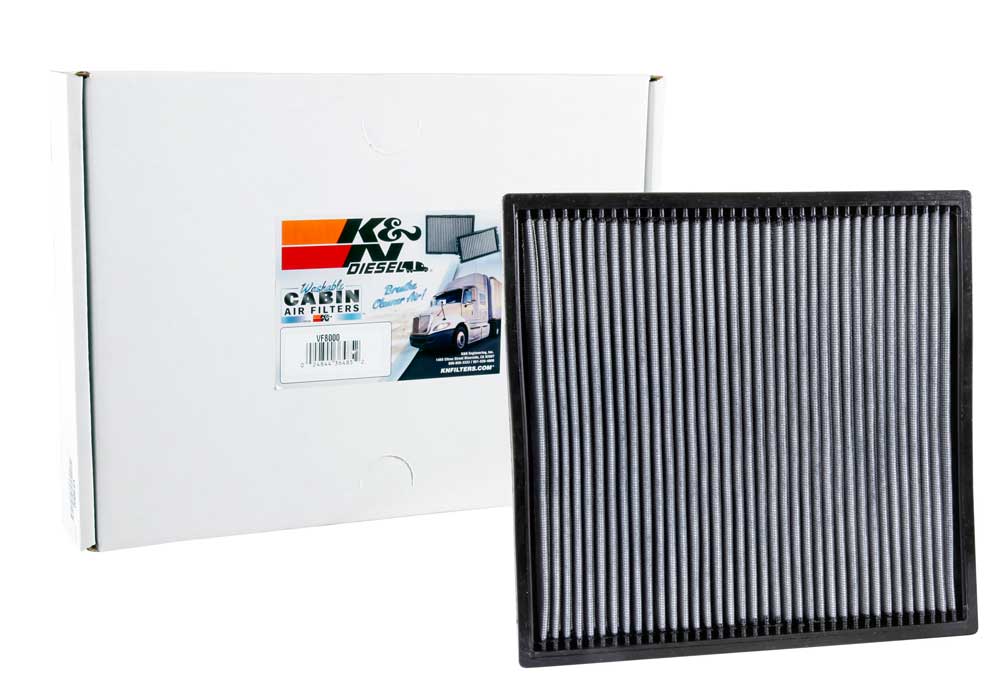 K&N VF8000 Cabin Air Filter for Select Freightliner 108SD, Freightliner 114SD, Freightliner Argosy, Freightliner B2, Freightliner Cascadia, Freightliner Century Class, Freightliner Classic, Freightliner Classic XL, Freightliner Columbia, Freightliner