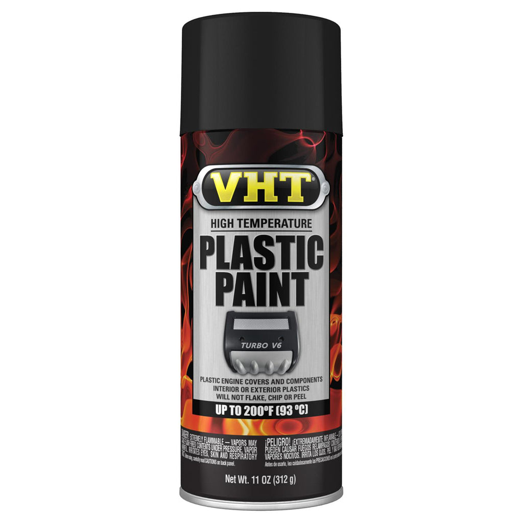 VHT SP820 High Temperture Plastic Paint Matte Black 11oz.