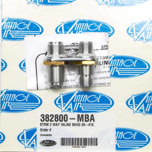 Load image into Gallery viewer, VINTAGE AIR 382800-MBA 2 Way In Line Bulkhead #8 and #10 O-Ring