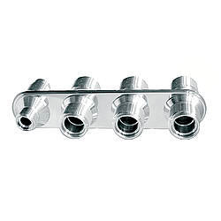 VINTAGE AIR 386600-MBA 4 Way Inline Bulkhead #6 & #10 O-Ring