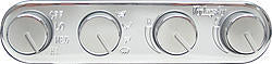 VINTAGE AIR 491200-RUA Streamline 4 Knob Control Panel
