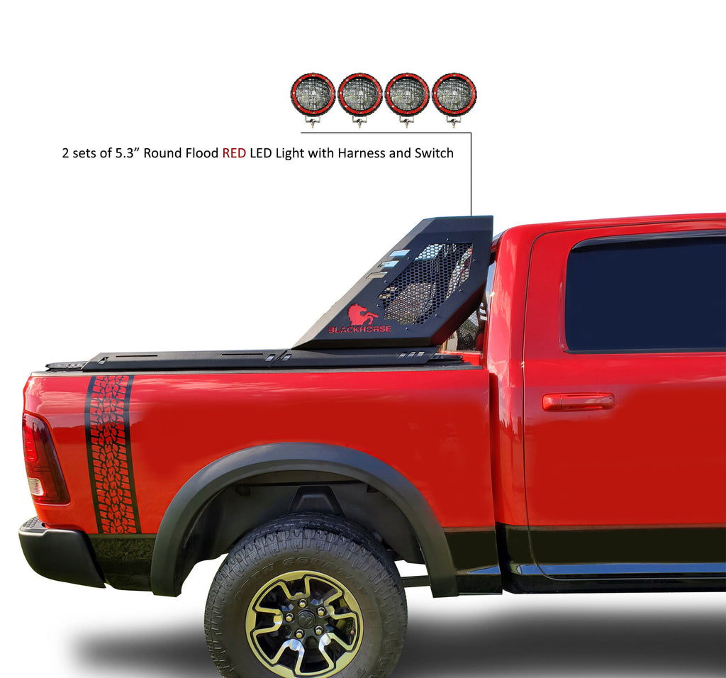Black Horse Off Road VIRB02B-PLFR Vigor Roll Bar Kit for Select Chevrolet Silverado 1500, Dodge Ram 1500, Ford F-150, GMC Sierra 1500, Ram 1500, Toyota Tundra