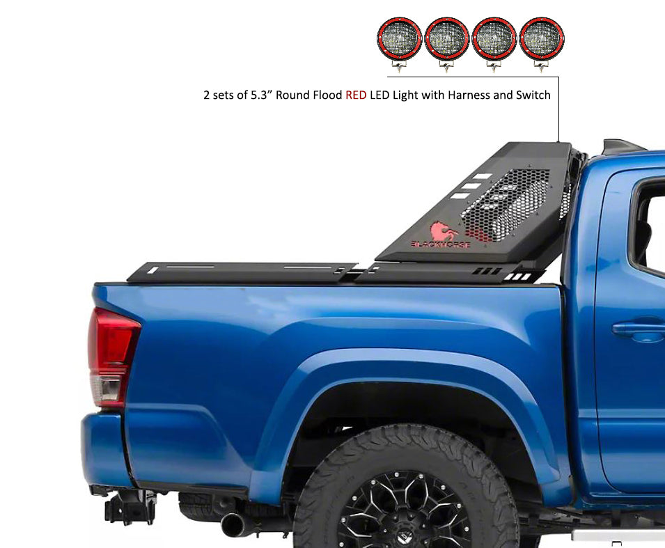 Black Horse Off Road VIRB06B-PLFR Vigor Roll Bar Kit for Select Toyota Tacoma