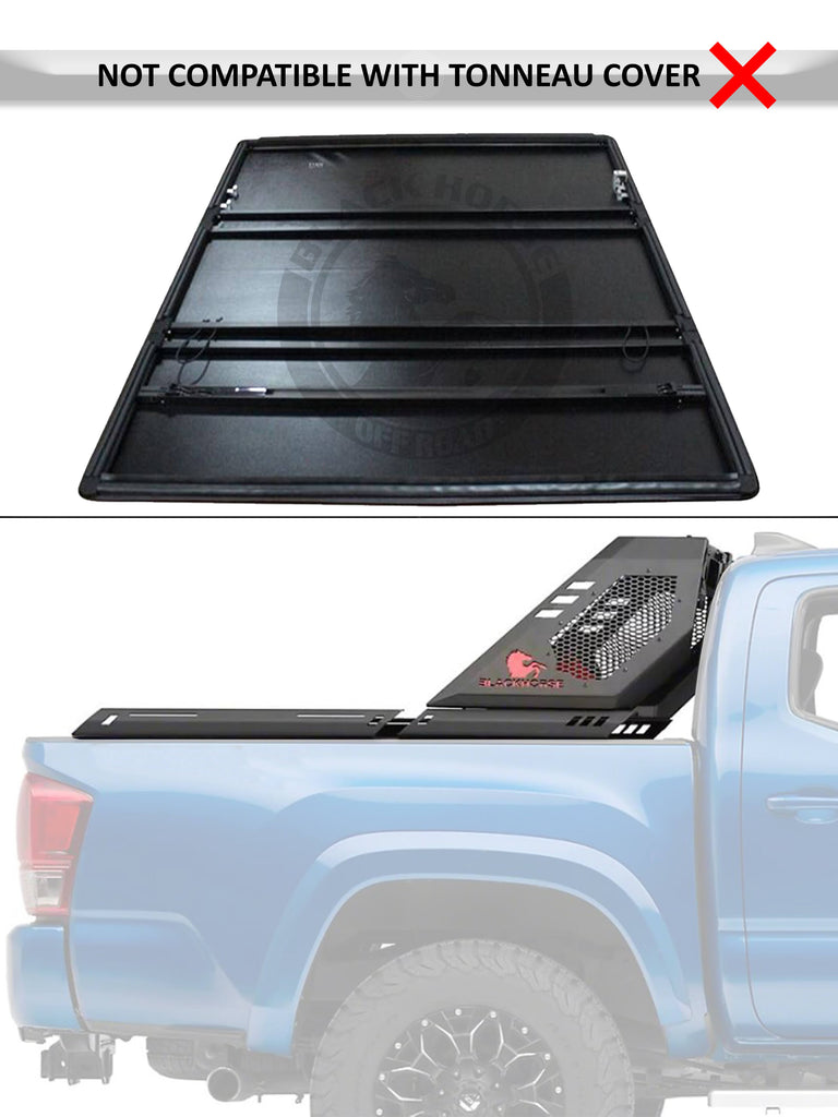 Black Horse Off Road VIRB09B-PLB Vigor Roll Bar Kit for Select Jeep Gladiator