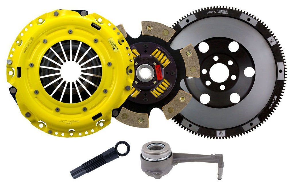 Advanced Clutch VW7-HDG6 ACT Heavy Duty Race Sprung 6 Pad Clutch Kit for Select Audi A3, Volkswagen Eos, Volkswagen GTI, Volkswagen Golf R, Volkswagen Jetta, Volkswagen Passat