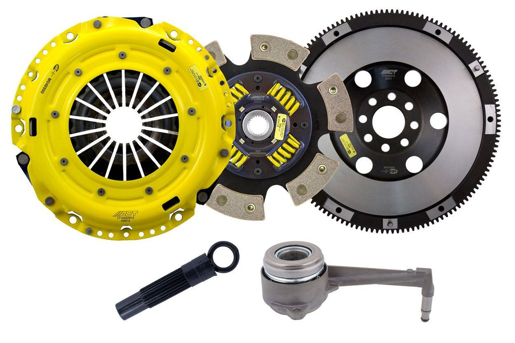 Advanced Clutch VW8-HDG6 ACT Heavy Duty Race Sprung 6 Pad Clutch Kit for Select Audi A3, Volkswagen Beetle, Volkswagen CC, Volkswagen Eos, Volkswagen GTI, Volkswagen Golf, Volkswagen Jetta, Volkswagen Passat CC