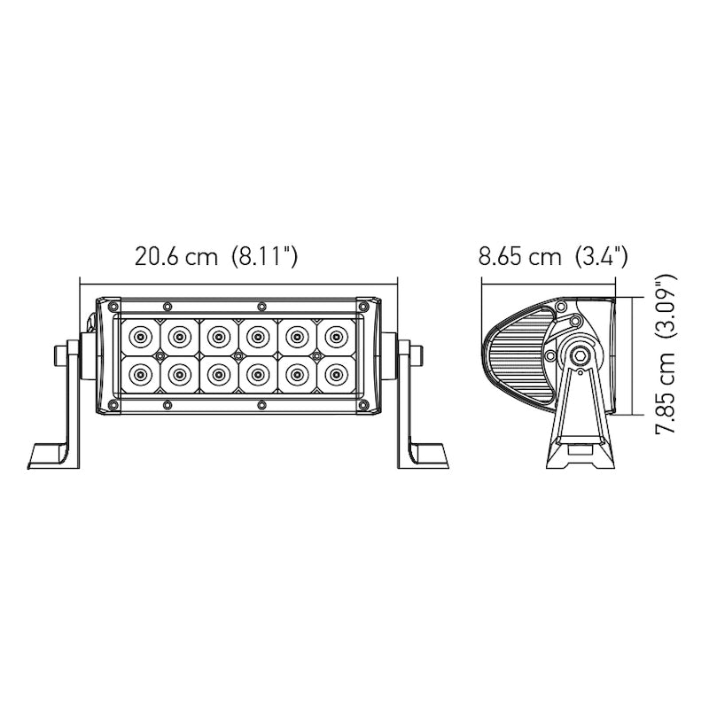 Value-Fit-8In-Light---36W-Dual-Row-White-Housing-Flood-Beam---Led