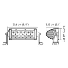 Load image into Gallery viewer, Value-Fit-8In-Light---36W-Dual-Row-White-Housing-Flood-Beam---Led