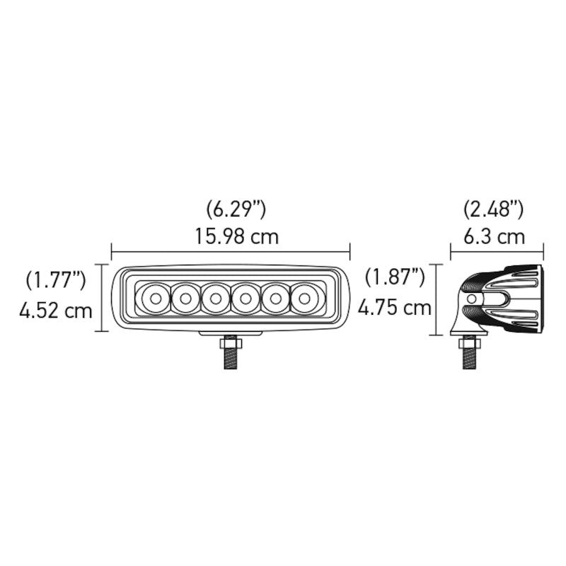 Value-Fit-Mini-Flush-Mount-7.7In---18W-White-Housing-Flood-Beam-Led-Light-Bar