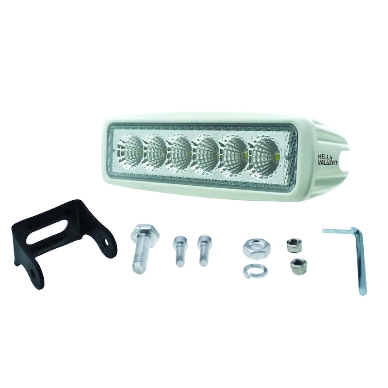 Value-Fit-Mini-Flush-Mount-7.7In---18W-White-Housing-Flood-Beam-Led-Light-Bar