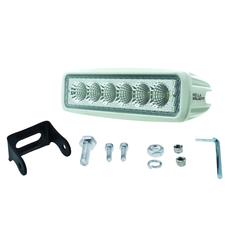 Value-Fit-Mini-Flush-Mount-7.7In---18W-White-Housing-Flood-Beam-Led-Light-Bar