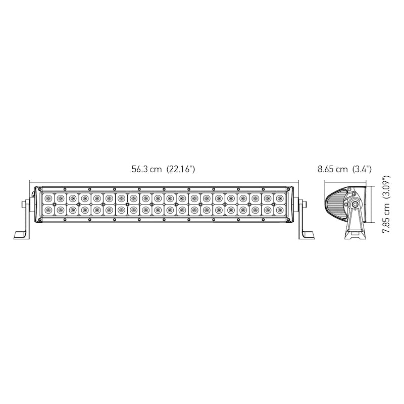 Value-Fit-Sport-22In---120W-Led-Light-Bar---Dual-Row-Combo-Beam