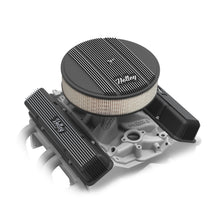 Load image into Gallery viewer, Valve-Covers---Vintage-Series---Finned---Sbc---Satin-Black-Machined