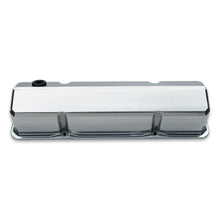 Load image into Gallery viewer, Valve-Covers;-Slant-Edge-Tall;-Die-Cast;-Polished-Without-Logos;-Sb-Chevy