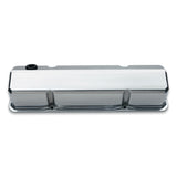 Proform 141-926 Valve Covers; Slant-Edge Tall; Die Cast; Polished Without Logos; SB Chevy