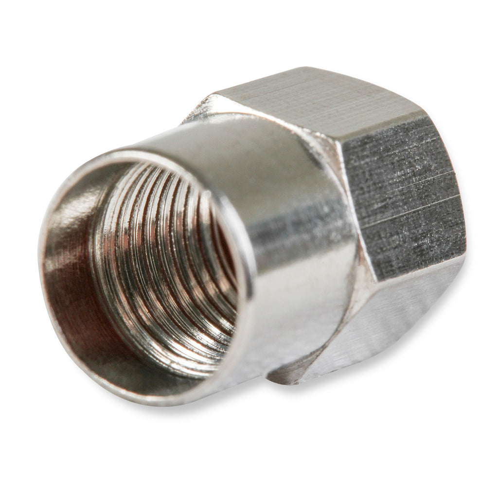 Valve-Stem-Caps---Hex-Head---Chrome-Plated---Package-Of-4