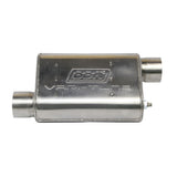 BBK 31025 UNIVERSAL 2-3/4 VARITUNE ADJUSTABLE MUFFLER DOUBLE OFFSET (439 STAINLESS)