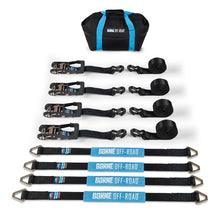 Load image into Gallery viewer, Vehicle-Ratchet-Tie-Down-Kit-(4-Pack)-Black
