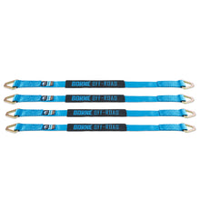Load image into Gallery viewer, Vehicle-Ratchet-Tie-Down-Kit-(4-Pack)-Blue
