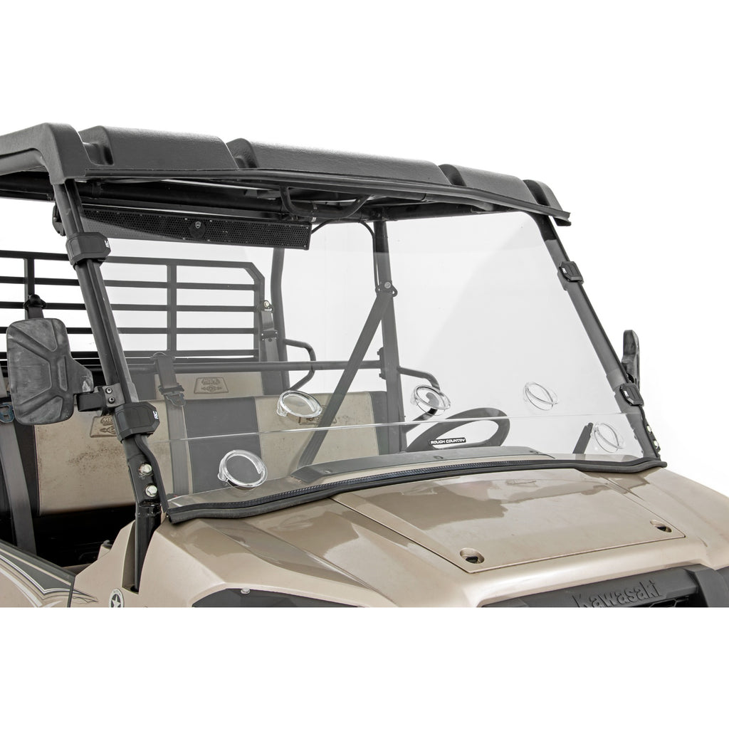Vented-Full-Windshield-Scratch-Resistant-15-22-Kawasaki-Mule-Pro-Fx-Rough-Country