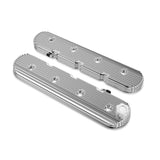 Holley 241-131 Vintage Series Finned LS Valve Covers, Standard Height - Polished