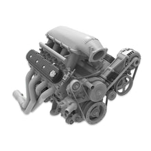 Load image into Gallery viewer, Vintage-Series-Finned-Tall-Ls-Valve-Covers---Satin-Black-Machined-Finish