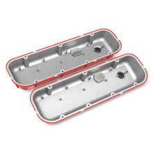 Load image into Gallery viewer, Vintage-Series-Finned-Valve-Covers---Bbc----Red-Machined