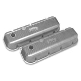 Holley 241-300  Vintage Series Finned Valve Covers - Bbc - Natural