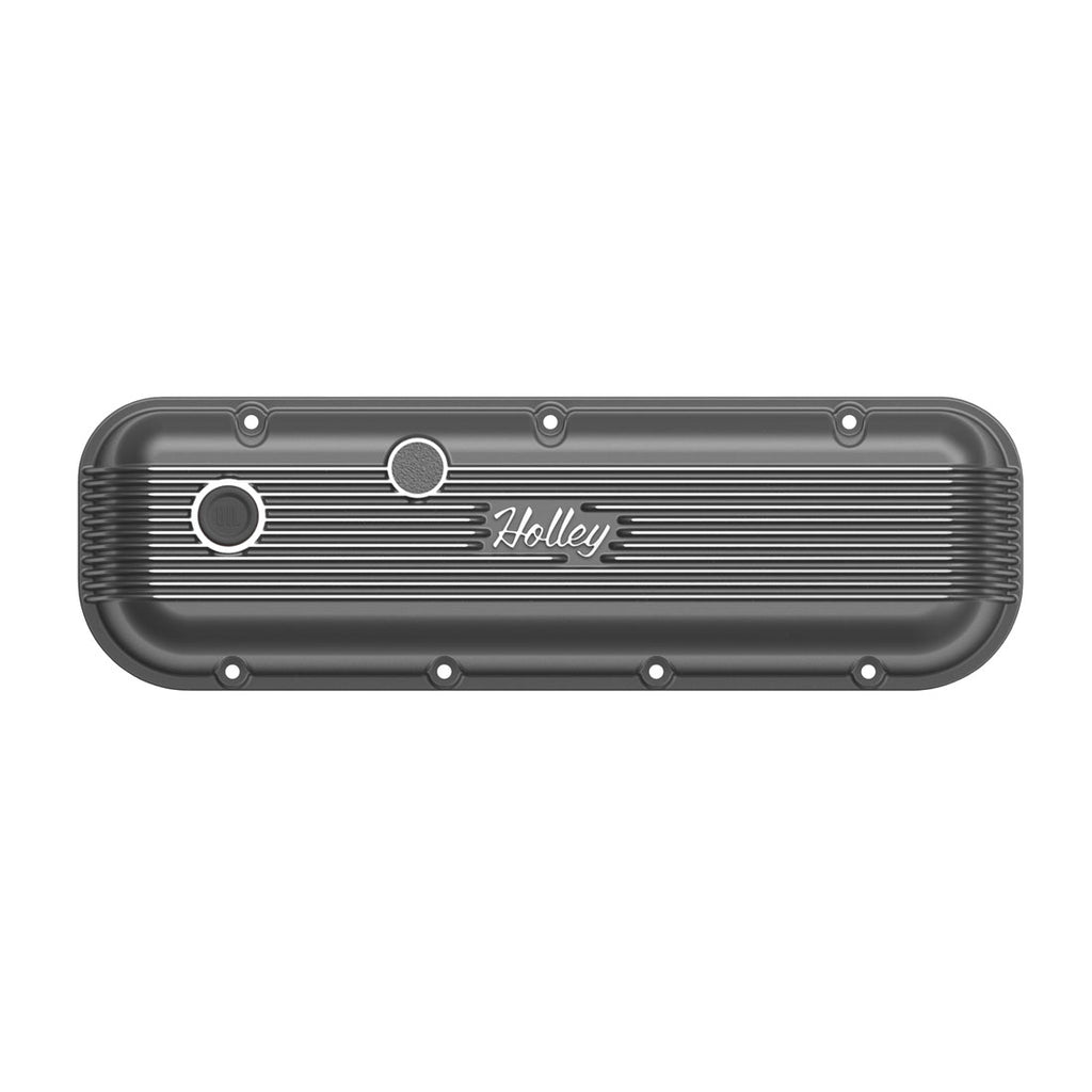 Vintage-Series-Finned-Valve-Covers---Bbc---Satin-Black-Machined
