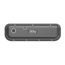 Load image into Gallery viewer, Vintage-Series-Finned-Valve-Covers---Bbc---Satin-Black-Machined