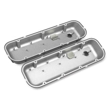 Load image into Gallery viewer, Vintage-Series-Finned-Valve-Covers---Bbc---Satin-Black-Machined