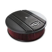 Load image into Gallery viewer, Vintage-Series-Gm-Licensed-Air-Cleaner---Satin-Black-Machined