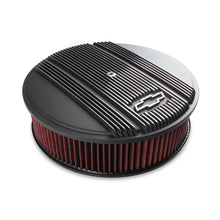 Load image into Gallery viewer, Vintage-Series-Gm-Licensed-Air-Cleaner---Satin-Black-Machined