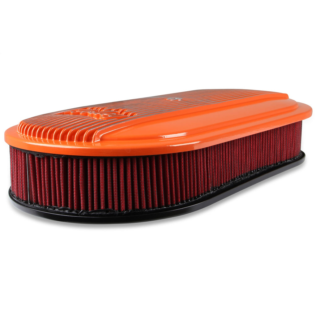 Vintage-Series-Oval-Air-Cleaner---Factory-Orange-Machined