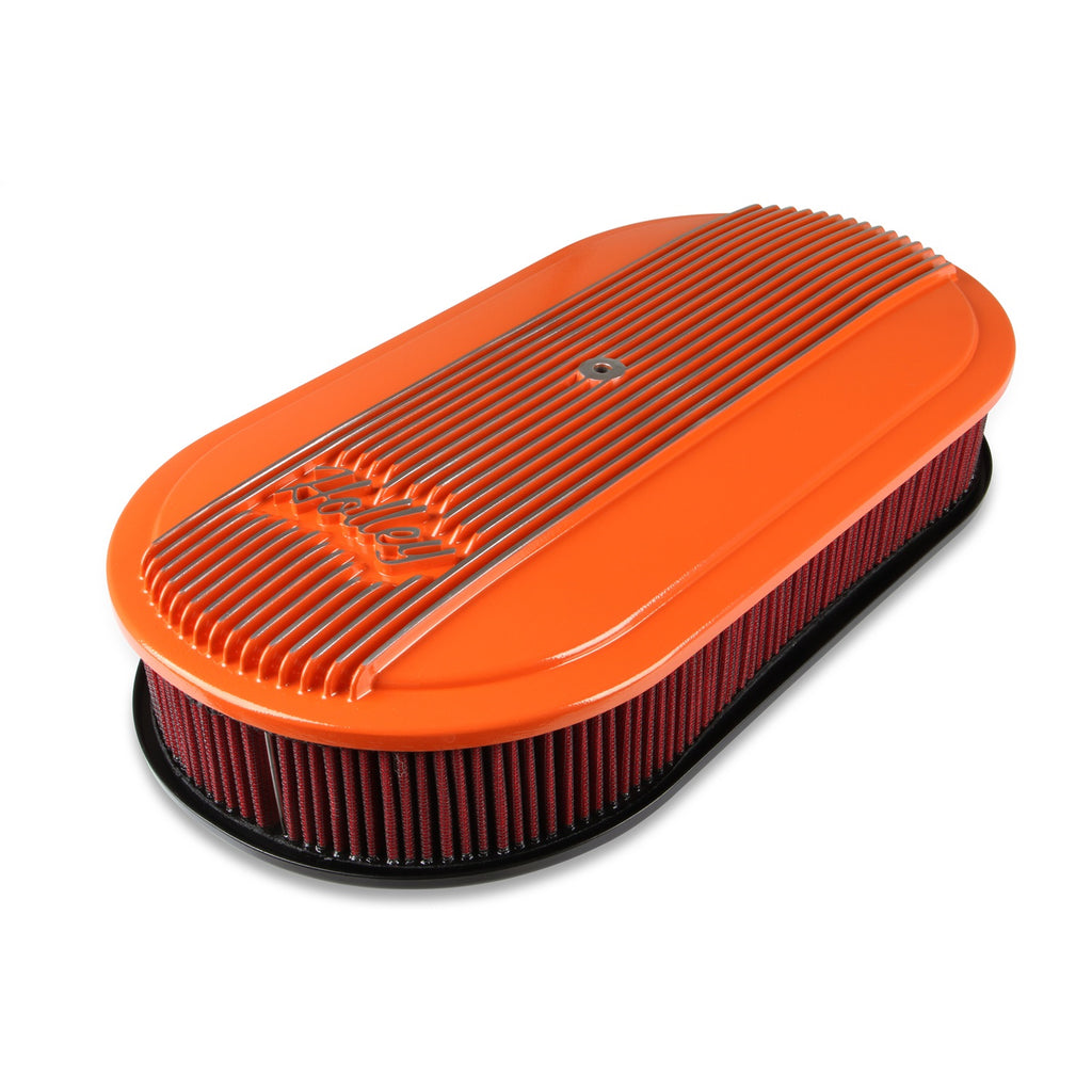 Vintage-Series-Oval-Air-Cleaner---Factory-Orange-Machined