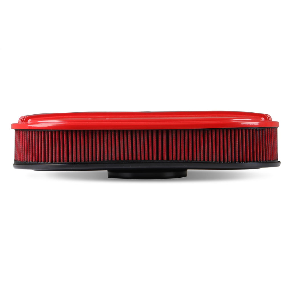 Vintage-Series-Oval-Air-Cleaner---Gloss-Red-Machined