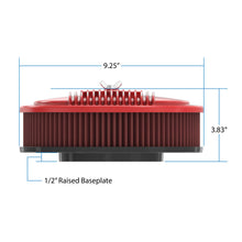 Load image into Gallery viewer, Vintage-Series-Oval-Air-Cleaner---Gloss-Red-Machined