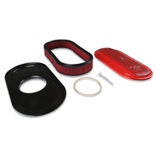 Load image into Gallery viewer, Vintage-Series-Oval-Air-Cleaner---Gloss-Red-Machined